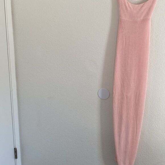 L*Space Stina Cover-Up Dress in Rose Quartz Maxi Ruched Long Dress Size XS - Picture 9 of 11